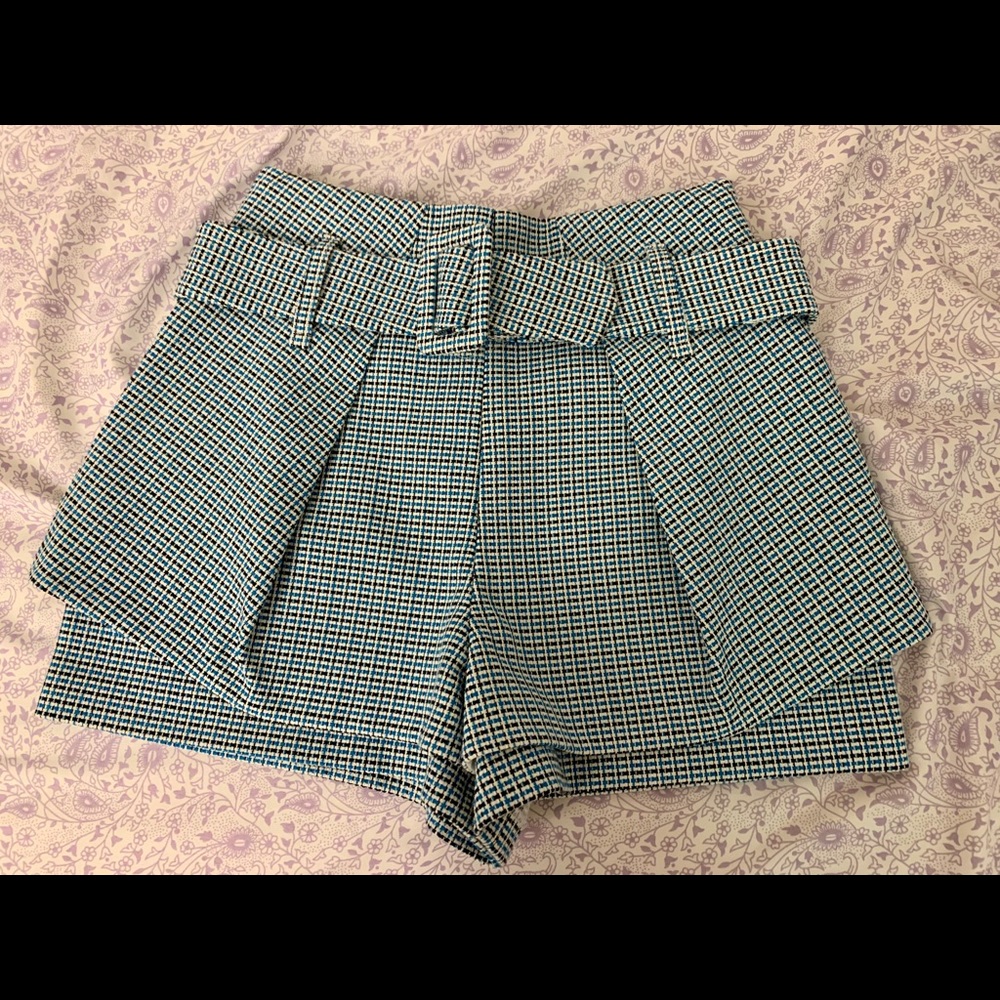 [Never worn] Maje high waist belted tweed skort
